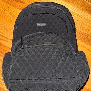 Vera Bradley Black Quilted Backpack